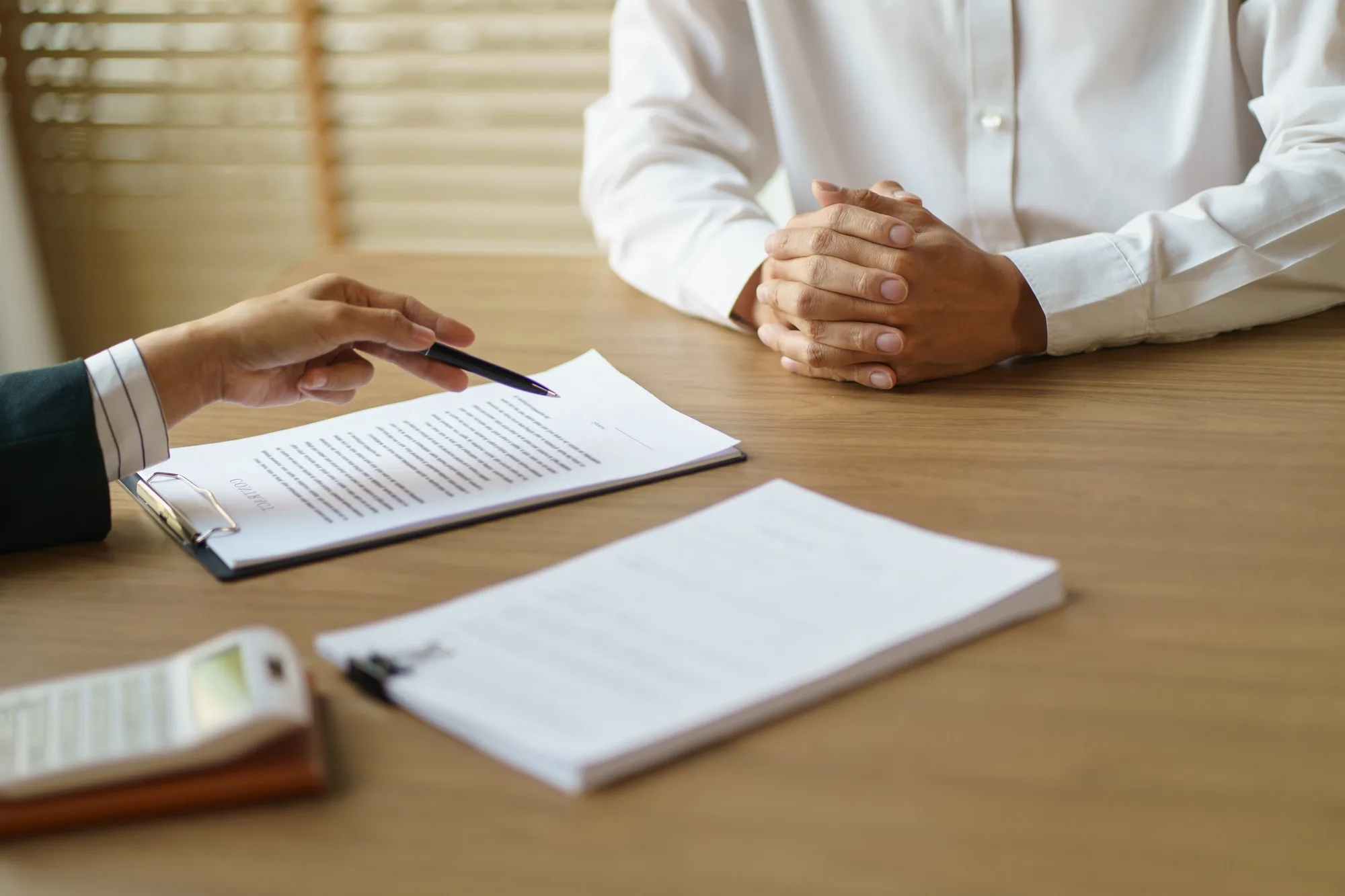 Business people signing contract making deal with life insurance
